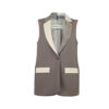 Asymmetric Collar Loose Fit Vest